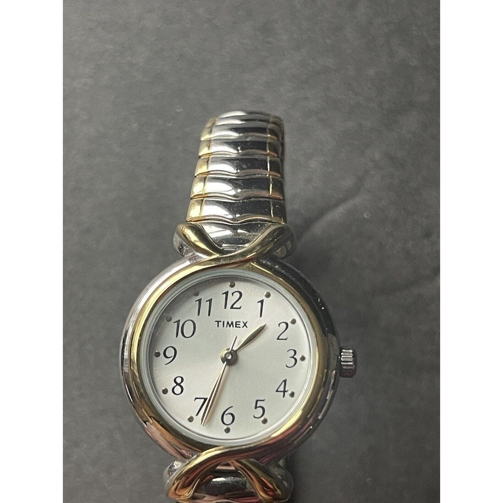 Timex Cavatina T21854 Wrist Watch Women Stainless Steel Stretch Water Resistant - Picture 2 of 8